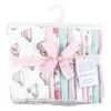 Hudson Baby Infant Girl Cotton Flannel Burp Cloths, Tea Party, One Size - 2 of 4