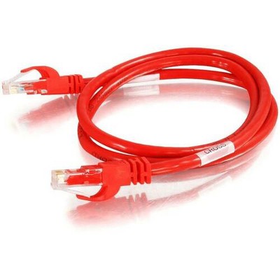 C2G-14ft Cat6 Snagless Crossover Unshielded (UTP) Network Patch Cable - Red - Category 6 for Network Device - RJ-45 Male - RJ-45 Male - Crossover