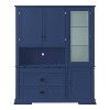GDFStudio Michelson 63.3" Farmhouse Tall Freestanding Buffet with Drawers and Adjustable Shelves - 2 of 4