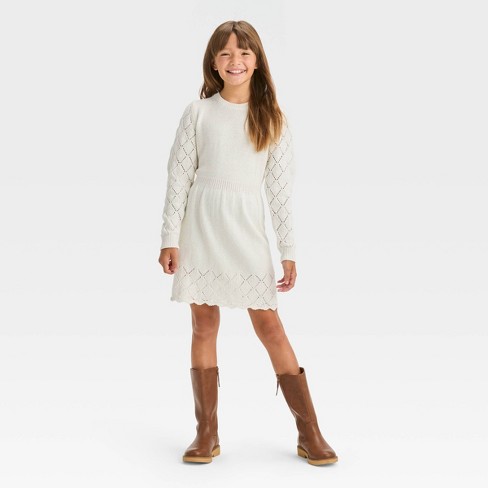 Girls sweater clearance dress