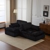 Whisen 2-Piece L-Shaped Sectional Compression Sofa with Soft Corduroy Fabric, No Assembly Required - 3 of 4