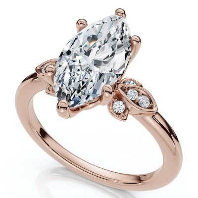 Pompeii3 Certified 2.04Ct Fiore Marquise Diamond Engagement Ring 14k Gold or Platinum Lab