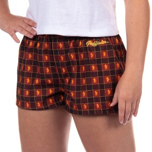 Harry Potter Pajama Micro Shorts Women's Hogwarts All Houses Lounge Bottoms - 1 of 4
