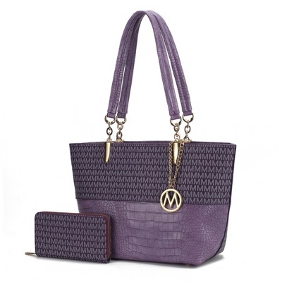 MKF Collection Sasha Tote Women’s Vegan Leather Spacious Interior Handbag by Mia K