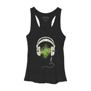 Women's Design By Humans Soundwave By DBHOriginals Racerback Tank Top - 1 of 3
