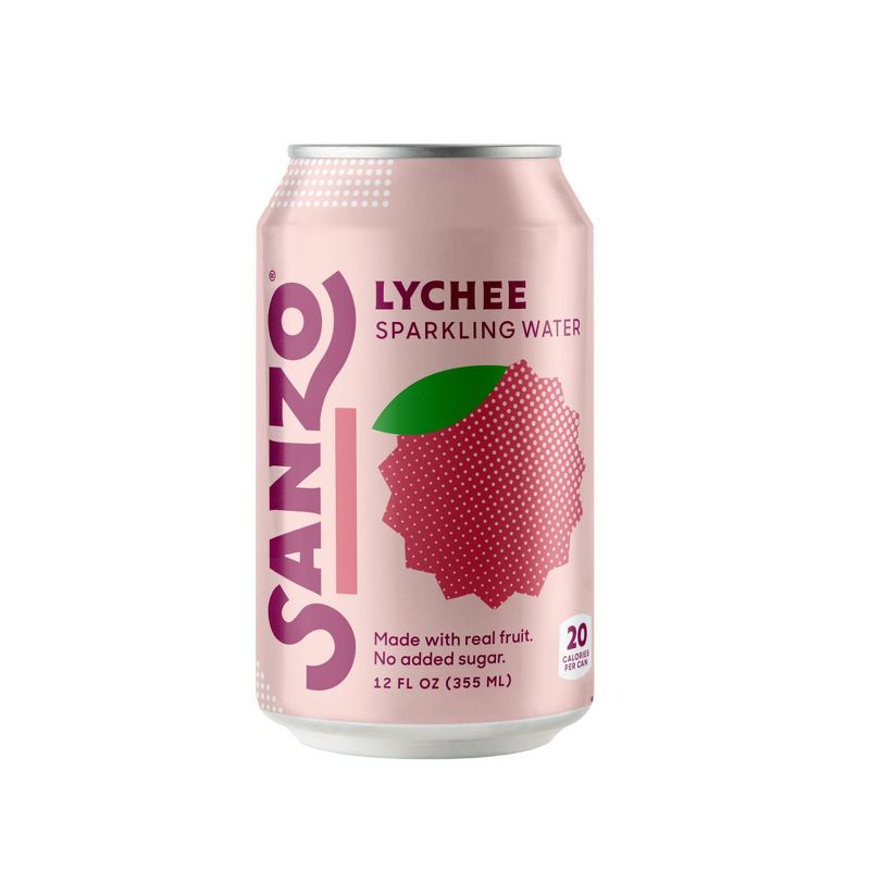 Sanzo Lychee Sparkling Water - 12 fl oz Can, 1 of 8
