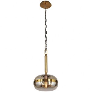 Eurofase Lighting Nottingham 1 - Light Pendant in  Ancient Brass - 1 of 2