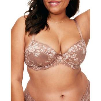 46D Bra Size in Bombshell Nude Convertible, Keyhole Detail and Push up Bras