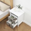Rattan Nightstand – Boho Accent Table with Rattan Drawers & Metal Legs - 4 of 4