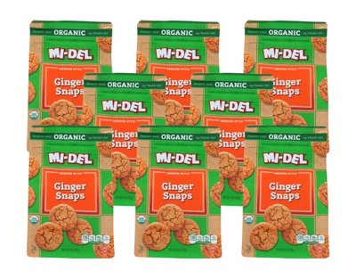 MI-DEL Organic Swedish Style Ginger Snaps - Case of 8/8 oz