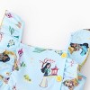 PATPAT Disney Princess Toddler Girl Dress Kids Girls 1pc Tiana Cinderella Beller Ariel Rapunzel Ruffled Dress - 3 of 4