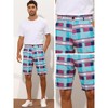 INSPIRE CHIC Men's Straight Fit Flat Front Plaid Printed Shorts - 4 of 4