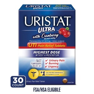 Uristat Ultra Uti Pain Relief Tabs 30 Ct - 1 of 4