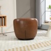 LOVMOR Upholstered Swivel Barrel Armchair with Storage Modern Living Room Side Chair for Bedroom/Office/Reading Spaces - 4 of 4