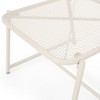 Lyngins Modern Mesh Outdoor End Table, Rectangle Powder-Coated Metal Patio End Table for Outside Use, Patio Side Table - 2 of 4