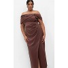 Women's Plus Size Paloma Off Shoulder Maxi Dress - raisin | CITY CHIC - 4 of 4