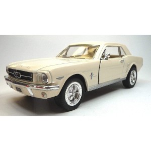 KiNSMART 1964 1/2 Ford Mustang 1:36 Scale 5" Die Cast Metal Model Classic Toy Car (White) - 1 of 3