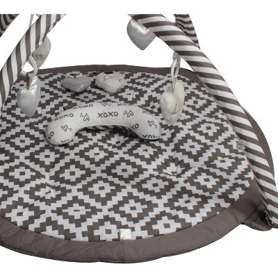 Bacati Baby Activity Gyms & Playmats (aztec Love Grey/silver) Target