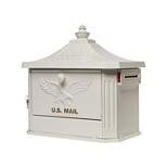 Gibraltar Mailboxes Hamilton Post Mount Mailbox White