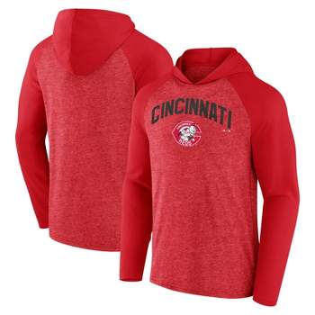 MLB Cincinnati Reds Men's Lightweight Hooded Sweatshirt