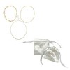 Adornia 14k Gold Plated Box Chain, Ball Chain, and Oversized Paper Clip Chain Necklace Set - 2 of 3
