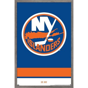 Trends International NHL New York Islanders - Logo 21 Framed Wall Poster Prints - 1 of 4