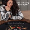 SereneLife 8- Player Round Foldable Poker Table, Black - 3 of 4