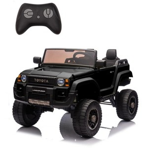 24V 7Ah Battery Powered 2-Seater Kids Ride on Car Truck with Parent Remote Control, Licensed Toyota Style, 4x550W Motors - 1 of 4