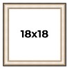 PosterPalooza | Square Contemporary Silver Picture Frame - UV Acrylic, Foam Board Backing, Hanging Hardware - 2 of 4