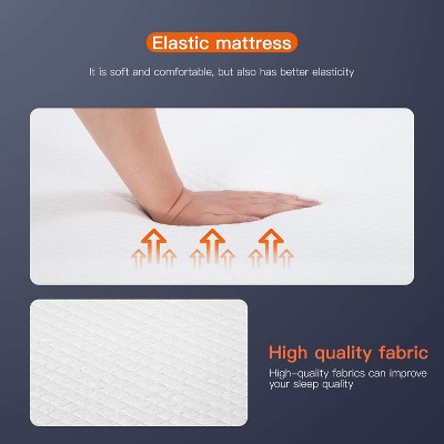 Twin 8-Inch White Gel Memory Foam Mattress