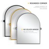 Wooakway 32"H Arched Bathroom Mirror with Pivoting Design Metal Frame for Vanity Living Room Bedroom Entryway Black - 4 of 4