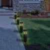LumaBase Solar-Powered Garden Lights, Black - Set of 4 - 2 of 4