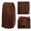 Unique Bargains Men's Bath Wrap Towel for Shower Spa Adjustable Robes with Hair Dry Cap 2 Pcs - 3 of 4