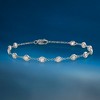 Ross-Simons 1.00 ct. t.w. Bezel-Set Diamond Station Bracelet in 14kt White Gold - 3 of 4