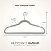 Racxily 30 Pack New Premium Quality Velvet Hangers Ultra Thin Non Slip Adult Felt Space Saving Hangers for Closet, 360¡ã Swivel Hook Hold - 2 of 2