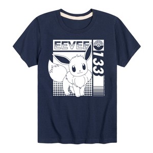 Boys' - Pokémon - Eevee 133 Normal Type Generation 1 Short Sleeve Graphic T-Shirt - 1 of 4