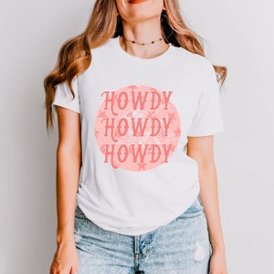 Simply Sage Market Vintage Howdy Circle Short Sleeve Tee - 1 of 4