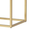 Royal Hampton 24 Inch Modern Side End Table, Brown Wood, Gold Steel Base, 1 Drawer - 4 of 4