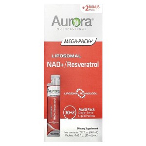 Aurora Nutrascience Liposomal NAD+/Resveratrol, 32 Packets, 0.68 fl oz (20 ml) Each - 1 of 4