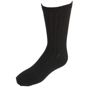 Jefferies Socks Kids' Cotton Ribbed Uniform Crew Socks - 1 of 2