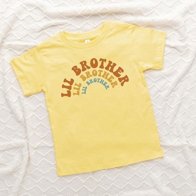 The Juniper Shop Lil Brother Stacked Curved Toddler Short Sleeve Tee