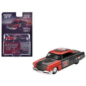 1954 Lincoln Capri Hot Rod "Shadow Puppet" Red and Dark Gray "MINI GT x MIZU Diecast 2024" 1/64 Diecast Model Car by Mini GT - 1 of 4