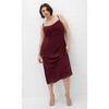 CITY CHIC | Kyra Dress - dark cherry | 16W - 4 of 4