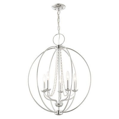Arabella Mini 5-Light Polished Chrome Crystal Chandelier