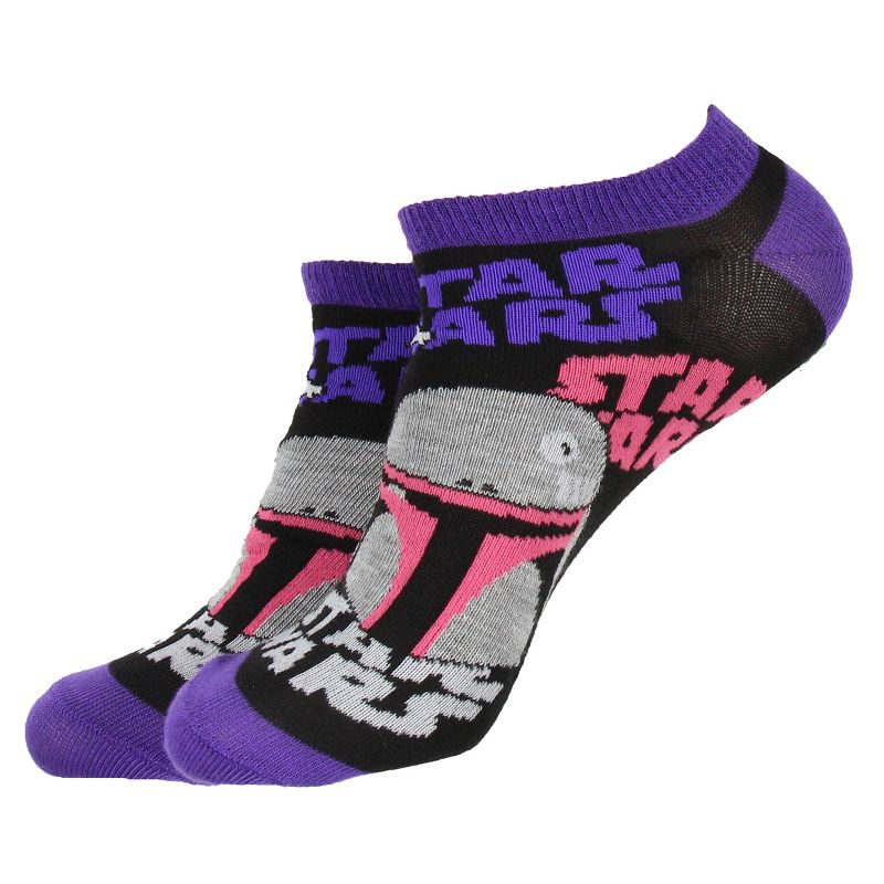 Disney Star Wars Darth Vader Join The Empire No-Show Ankle Socks 5 Pair Multicoloured, 5 of 7