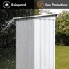 NicBex Outdoor Storage Shed With Lockable Doors Galvanized Metal Garden Shed for Patio, Lawn, Backyard - 3 of 4