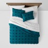 Tufted Diamond Crinkle Duvet Cover and Sham Set - Threshold™ - image 3 of 4