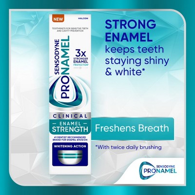 Sensodyne Pronamel Clinical Enamel Strengthening and Whitening Action Toothpaste - 3.4oz/3pk