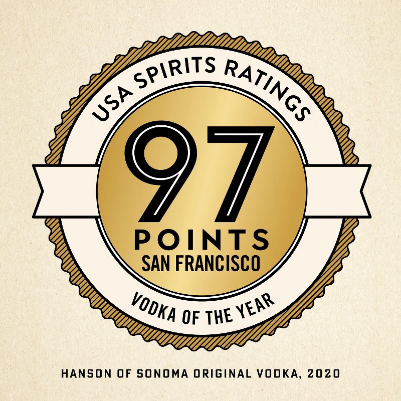 Hanson of Sonoma Organic Original Vodka - 750ml Bottle, 3 of 9