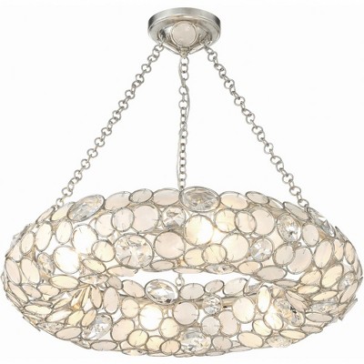 Crystorama Lighting Palla 6 - Light Chandelier in  Antique Silver